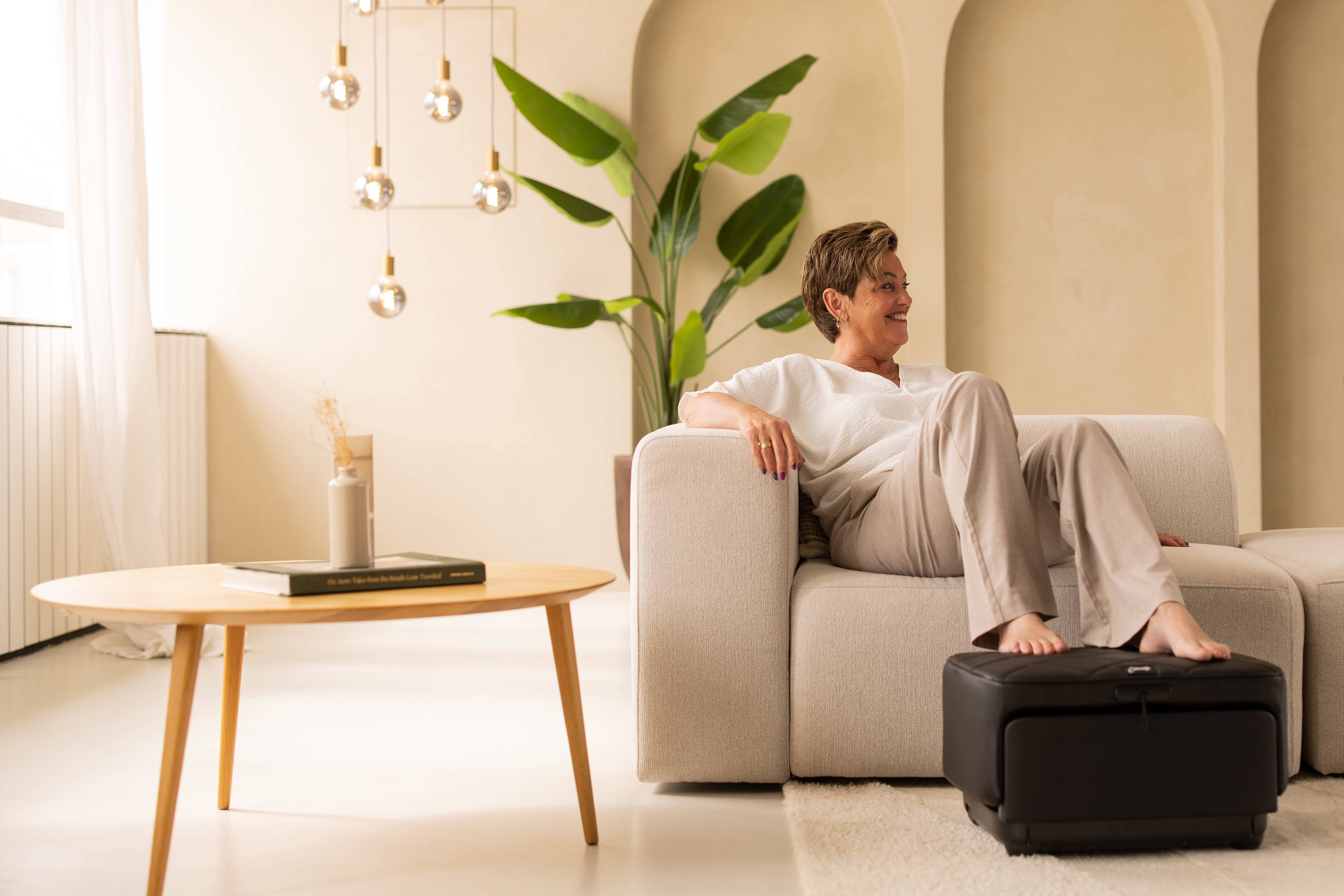 Shiatsu voetmassage-apparaat met warmtefunctie