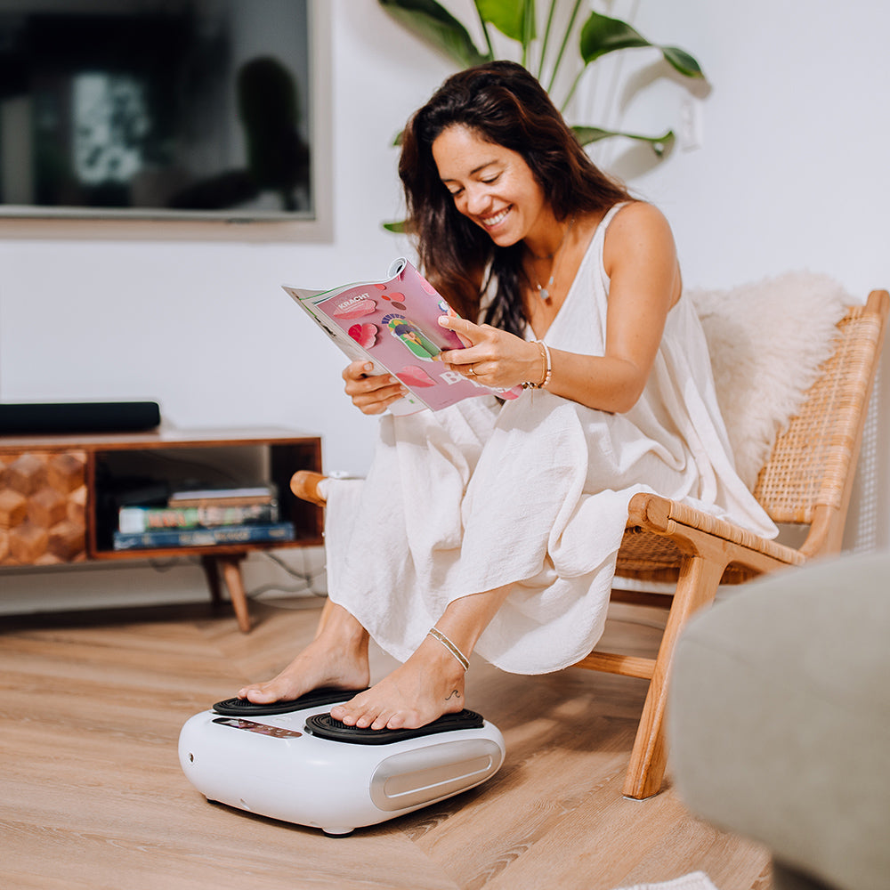 Hoe werkt een bloedcirculatieapparaat (bloedsomloopapparaat) voor de benen en voeten?